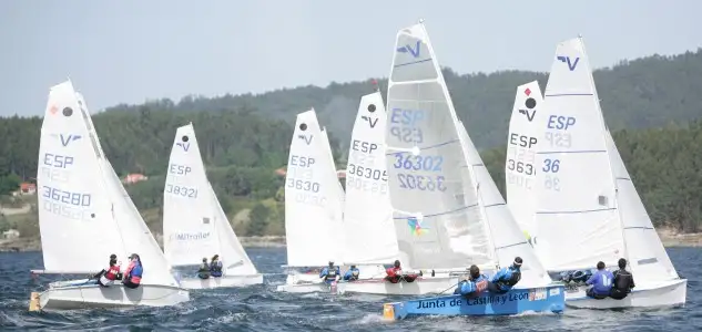 Mañana finaliza el Nacional de Vaurien, quedando pendientes tan sólo tres mangas para completar, si se quiere cumplir con lo programado (Foto Juan Caballero)