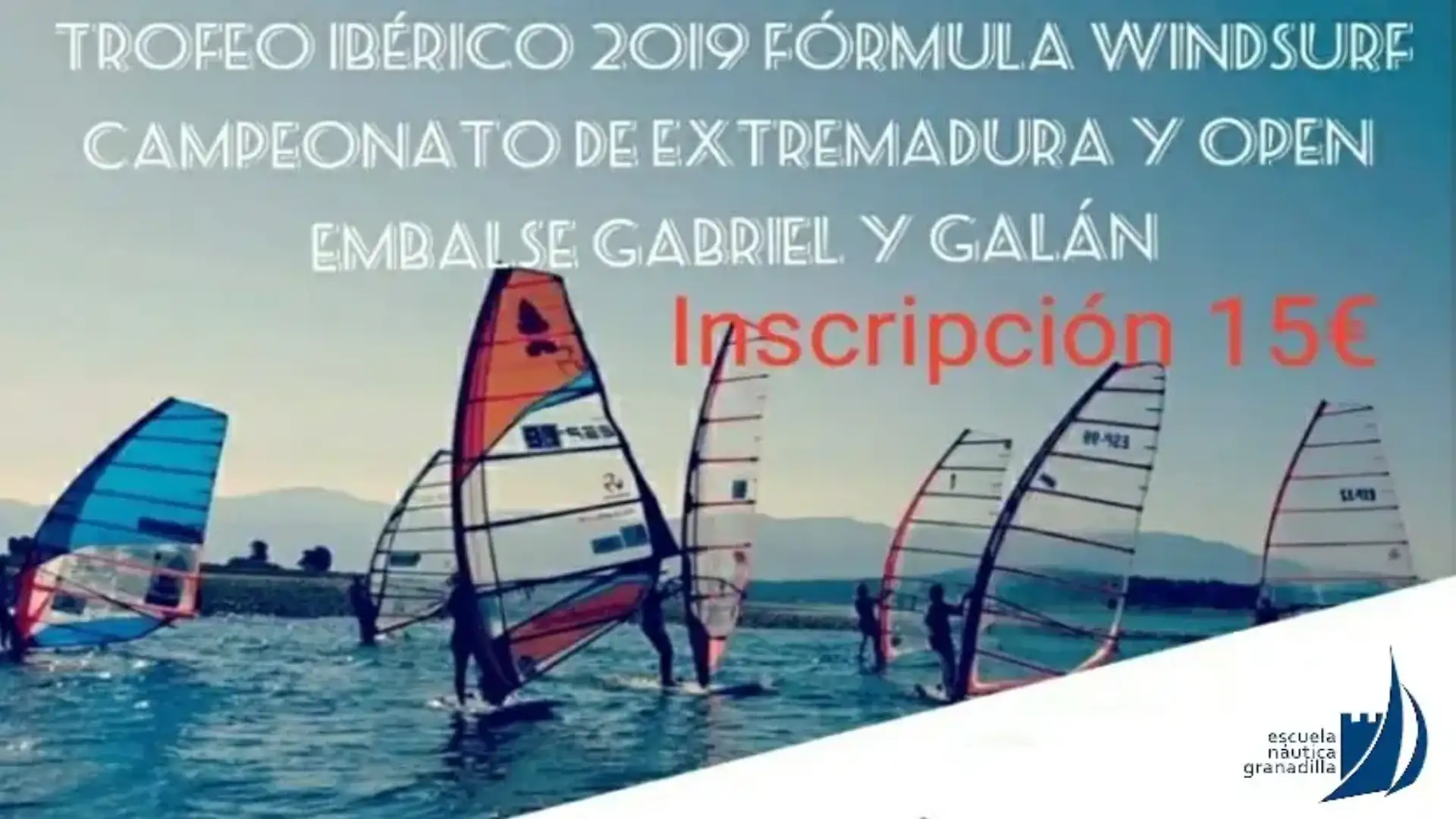 Formula Iberiana Windsurfing nel serbatoio estremo Gabriel e Galan