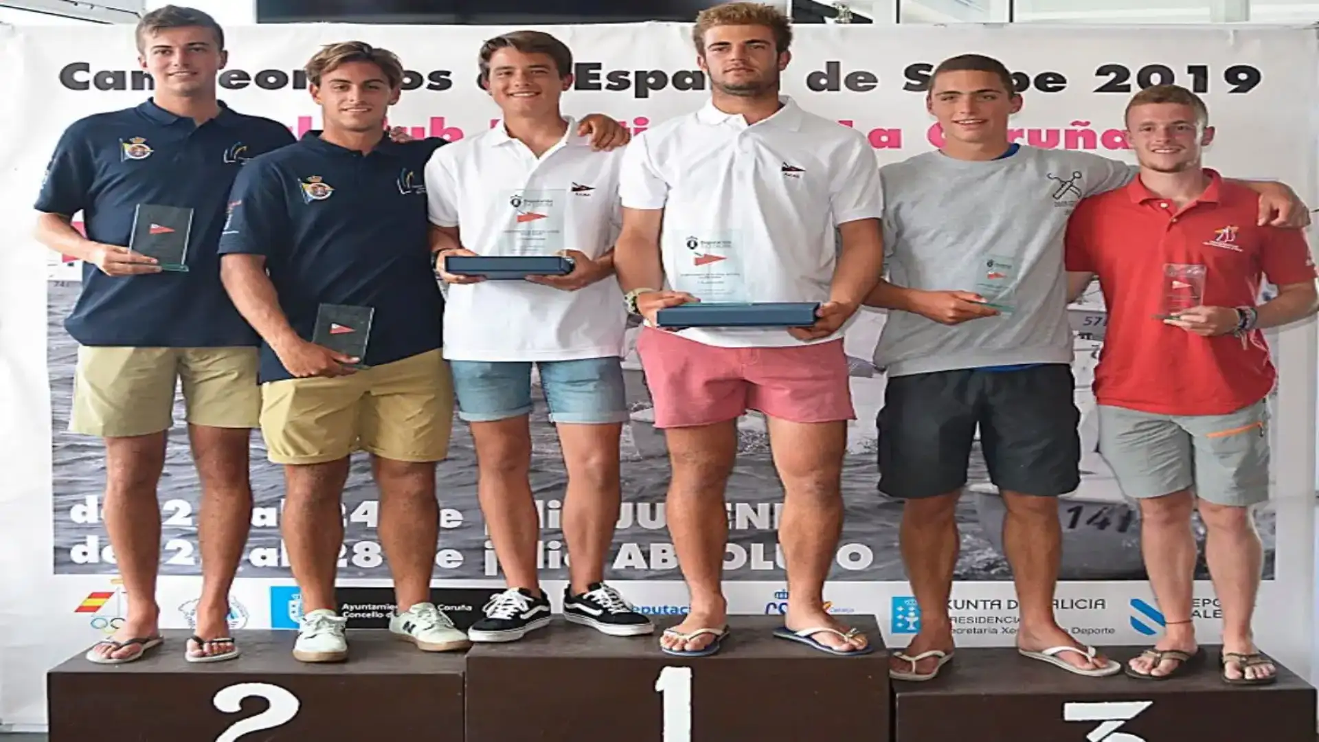 Bermudez de Castro y Mijares champs de España de Snipe Juvenil en La Coruña