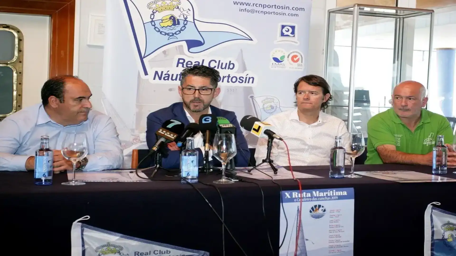 Portosín accoglie la presentazione della Jacobea del Cabaleiro das Cunchas Maritime Route