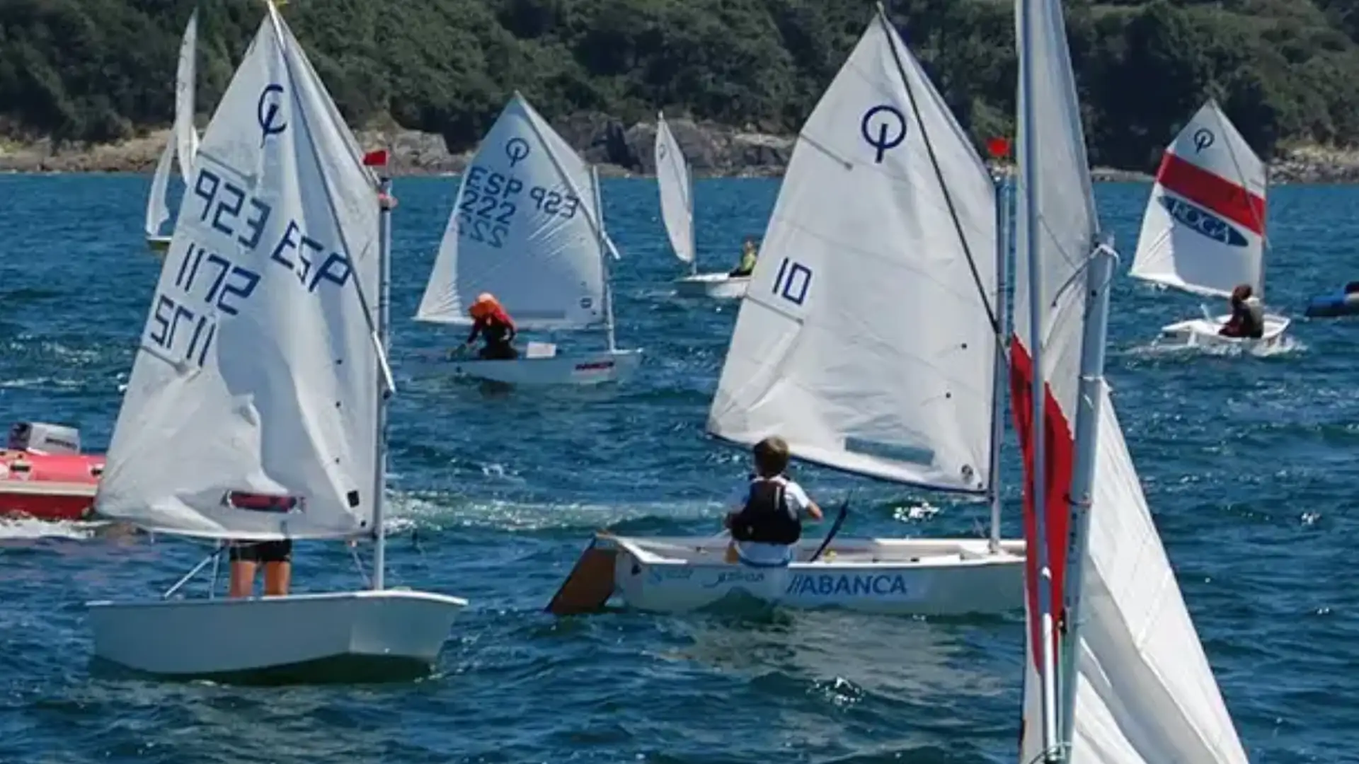 Domino del Náutico de La Coruña en la Regata Generale Gabeiras de Vela Ligera en Ares