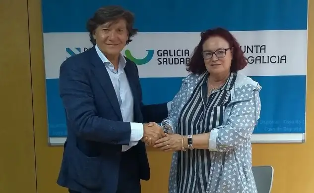 Lete Lasa máximo responsable del deporte gallego y Zulema Prado presidenta del Marítimo de Vigo