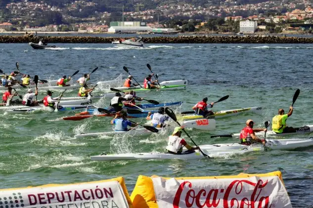 Un gran espectáculo en la ría de Vigo (Foto Pedro Seoane)
