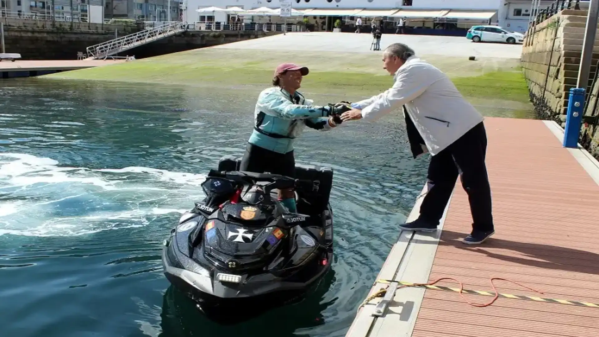 Alvaro de Marichalar è arrivato a Vigo da Porto nella sua nona tappa del ritorno mondiale