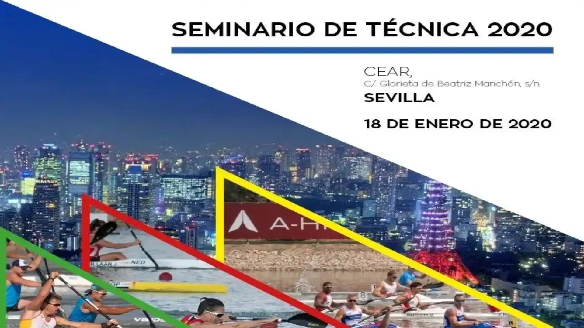 Spagnolo di Piragüismo: Seminario sulla tecnica e la sua formazione nella CAR di Siviglia