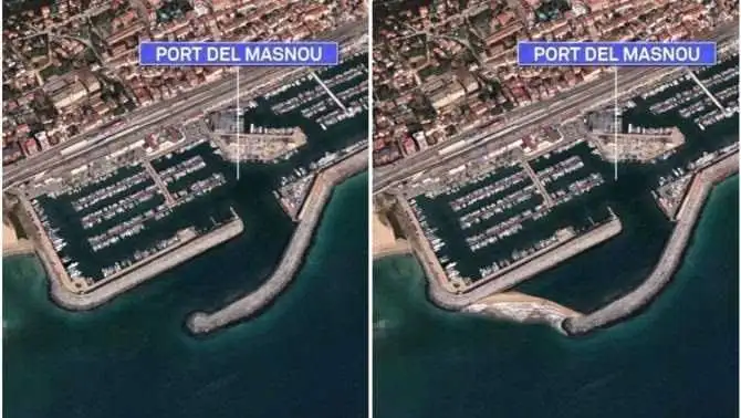 En el Puerto Deportivo de Masnou están amarrados más de un millar de barcos... hacía más de 20 años que no vivían una situación similar