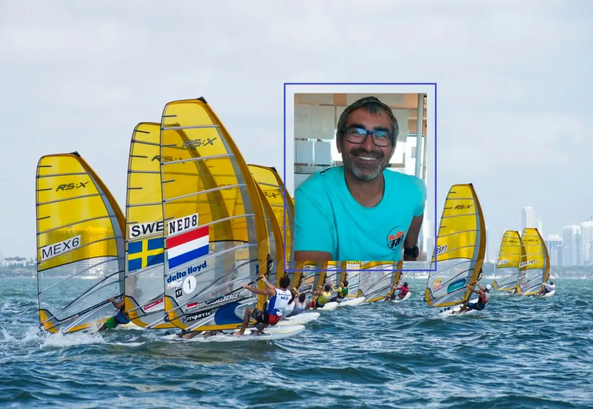 El deportista y técnico andaluz Jaime Andrés Castro ayuda a windsurfistas de varios países a conseguir el sueño olímpico