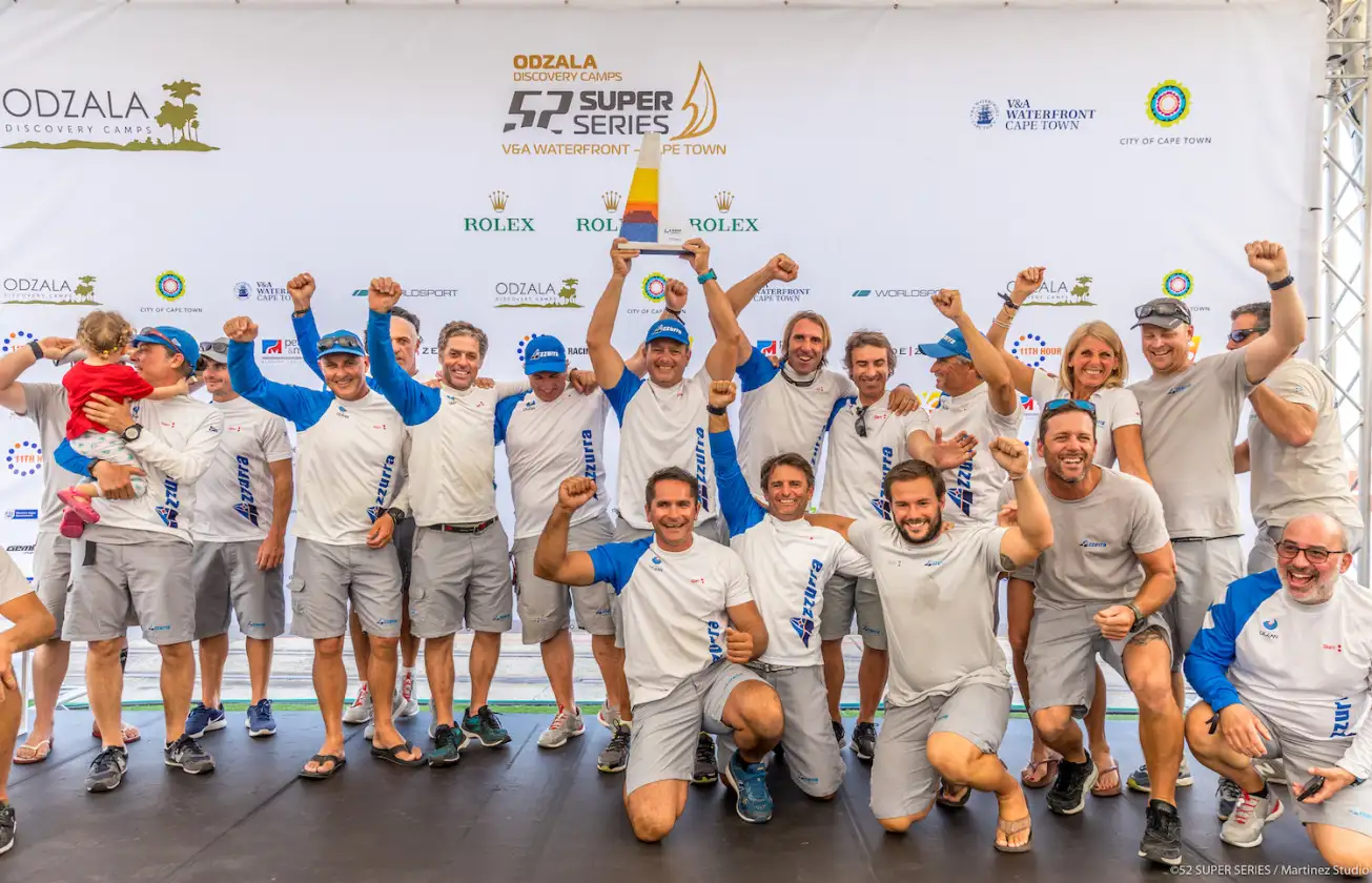 El barco de la familia Roemmers gana la Odzala Discovery Camps 52 Super Series V&A Waterfront-Cape Town después de que hoy no se pudieran dar salidas por falta de viento en la jornada final...
