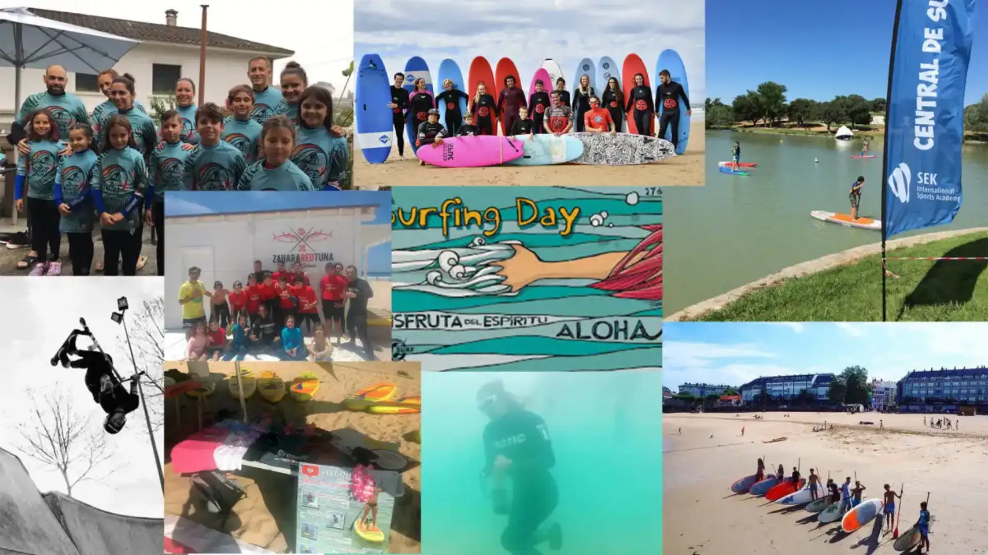 Surfing Day: più di 20 scuole e 350 partecipanti alle spiagge in Spagna