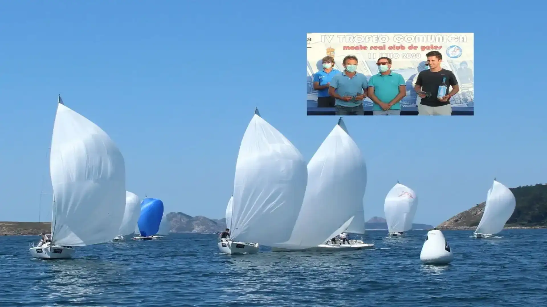 Javier de la Gandara è fatto nel J80 Community Trophy a Baiona, con il suo "Okofen"