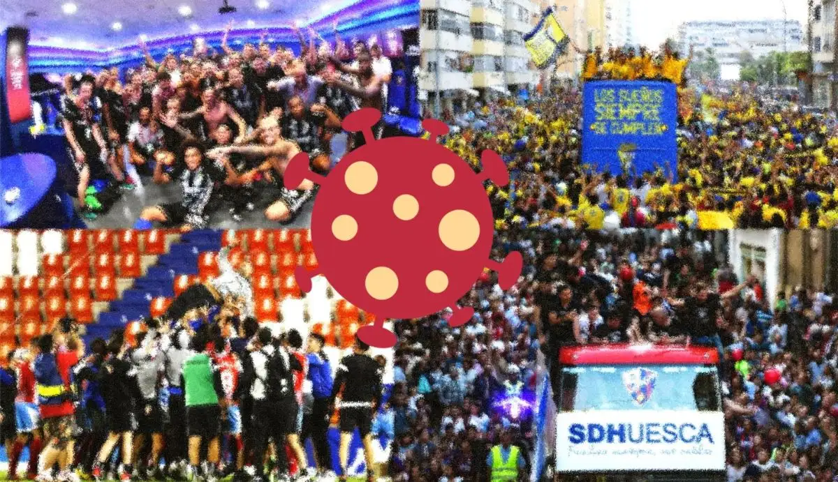 Si hay algo ridículo es obligar a dos tripulantes de un barco de vela llevar mascarillas puestas en regata... y luego permitir los desmanes de miles de personas en las celebraciones futboleras