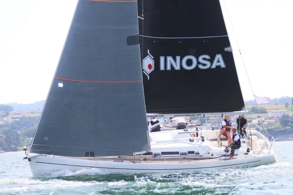 "Cachete" de Fran Edreira el vencedor 2019 de la Regata Mar de Maeloc Rías Altas (Foto Pedro Seoane)