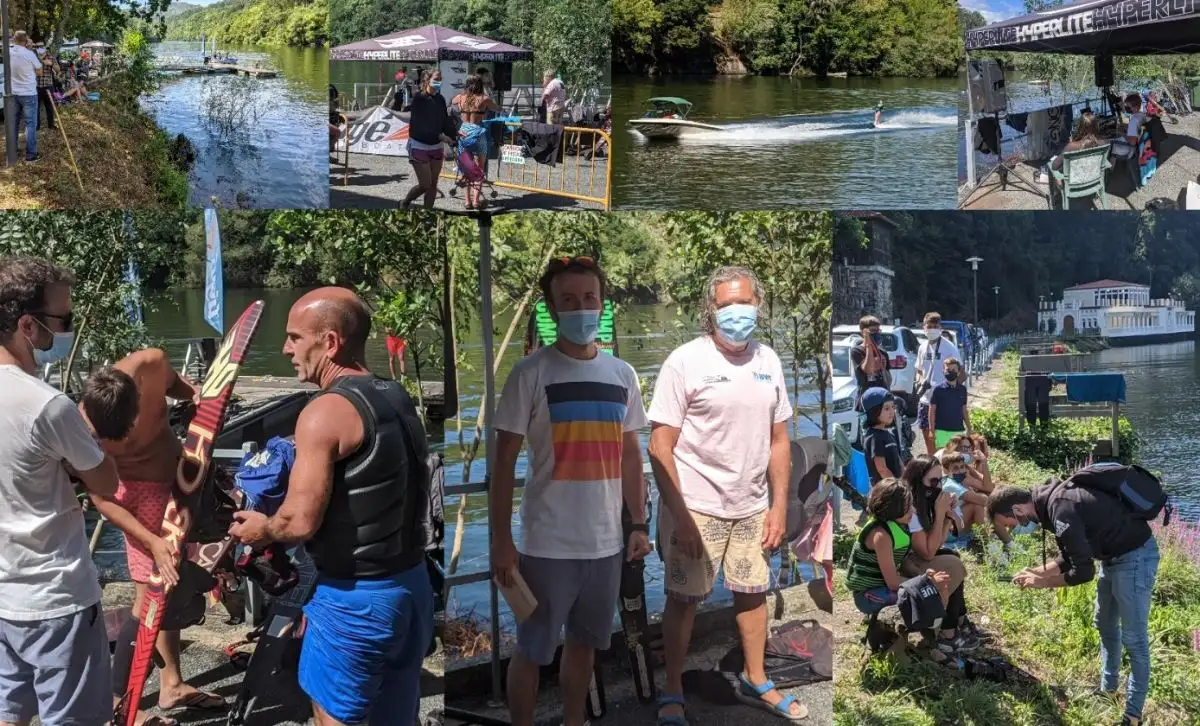 Tres las modalidades en competición ya que además del esquí náutico con la prueba de eslalon, entran en liza el wakeboard y el wakesurf... se prepara la prueba estrella de la temporada en Galicia: la Copa de España Semana Abanca (Fotos Zulema Prado)