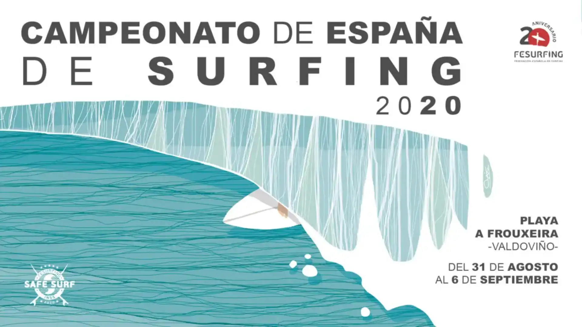 Valdoviño riceve il National of Surfing dal 31 agosto al 6 settembre