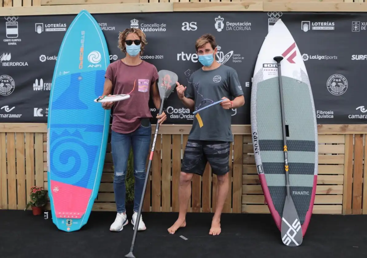 Valvodiño nuevamente capital del surfing... para empezar Guillermo Carracedo e Iballa Ruano, repiten como campeones de España