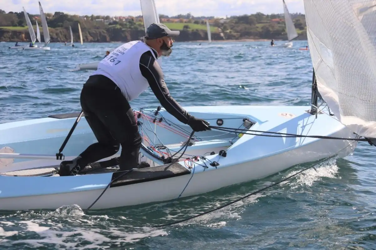 El nuevo campeón de España de Finn, Miguel Fernández Vasco (Foto Pedro Seoane)