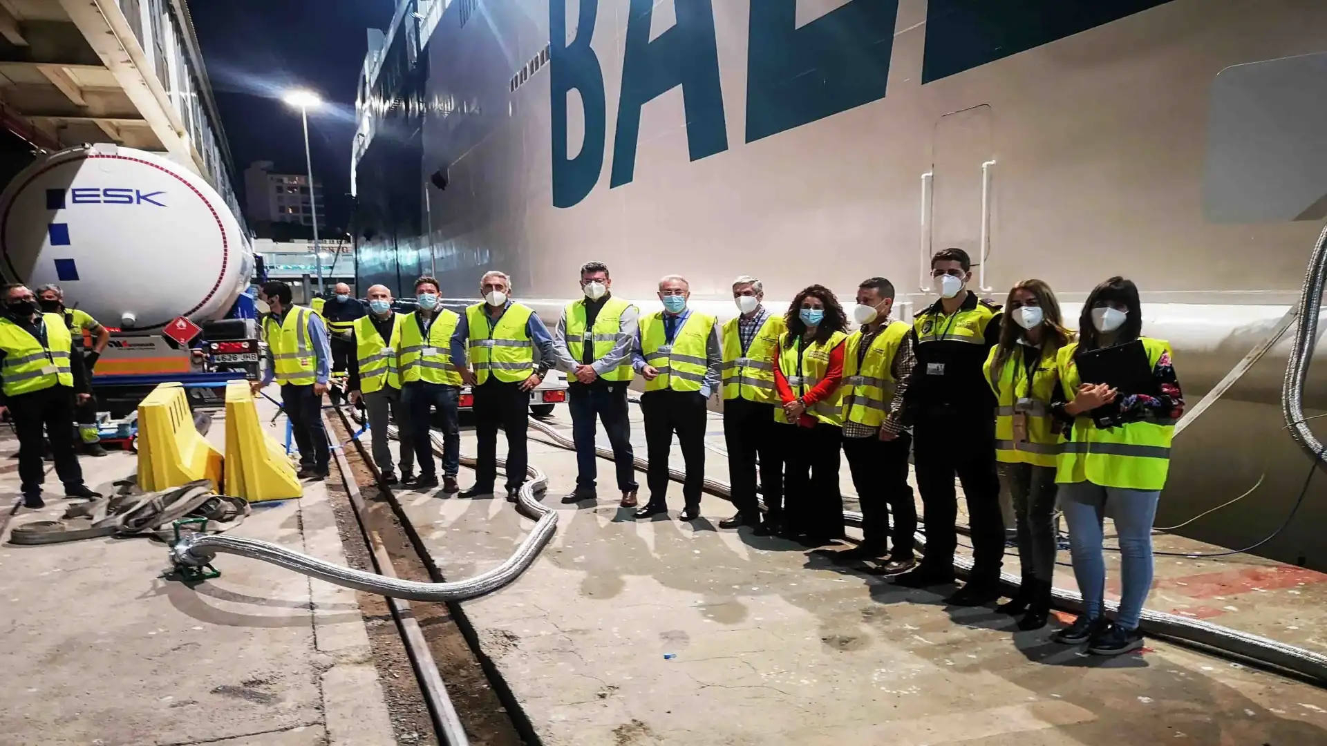 Baleària fa il primo "bunking" di gas naturale nel porto di Almería