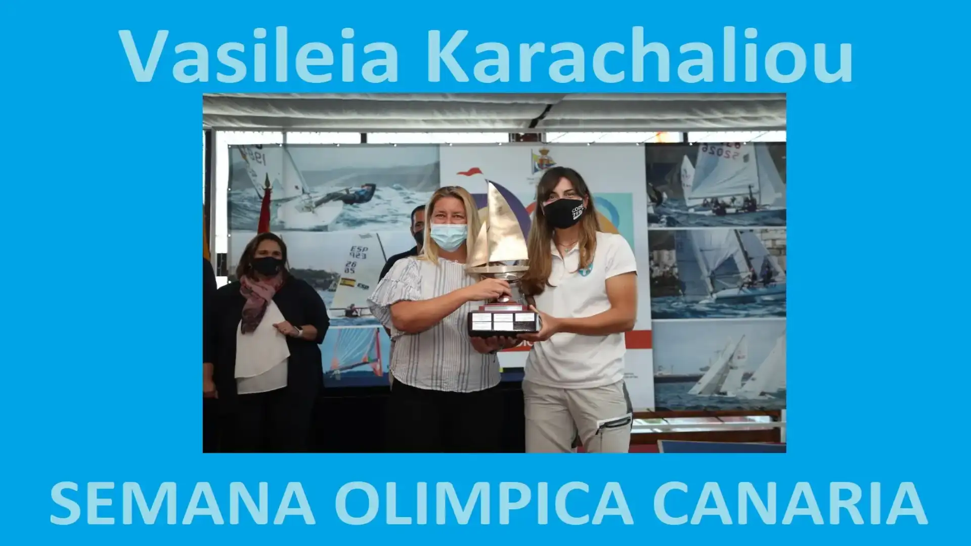 Vasileia Karachaliou della Grecia il vincitore assoluto della settimana olimpica canaria di vela