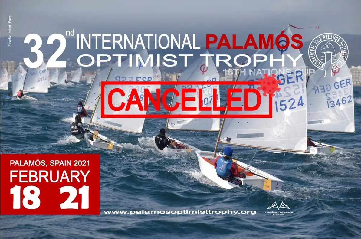 La regata debía de celebrarse del 18 al 21 de febrero con 450 barcos inscritos