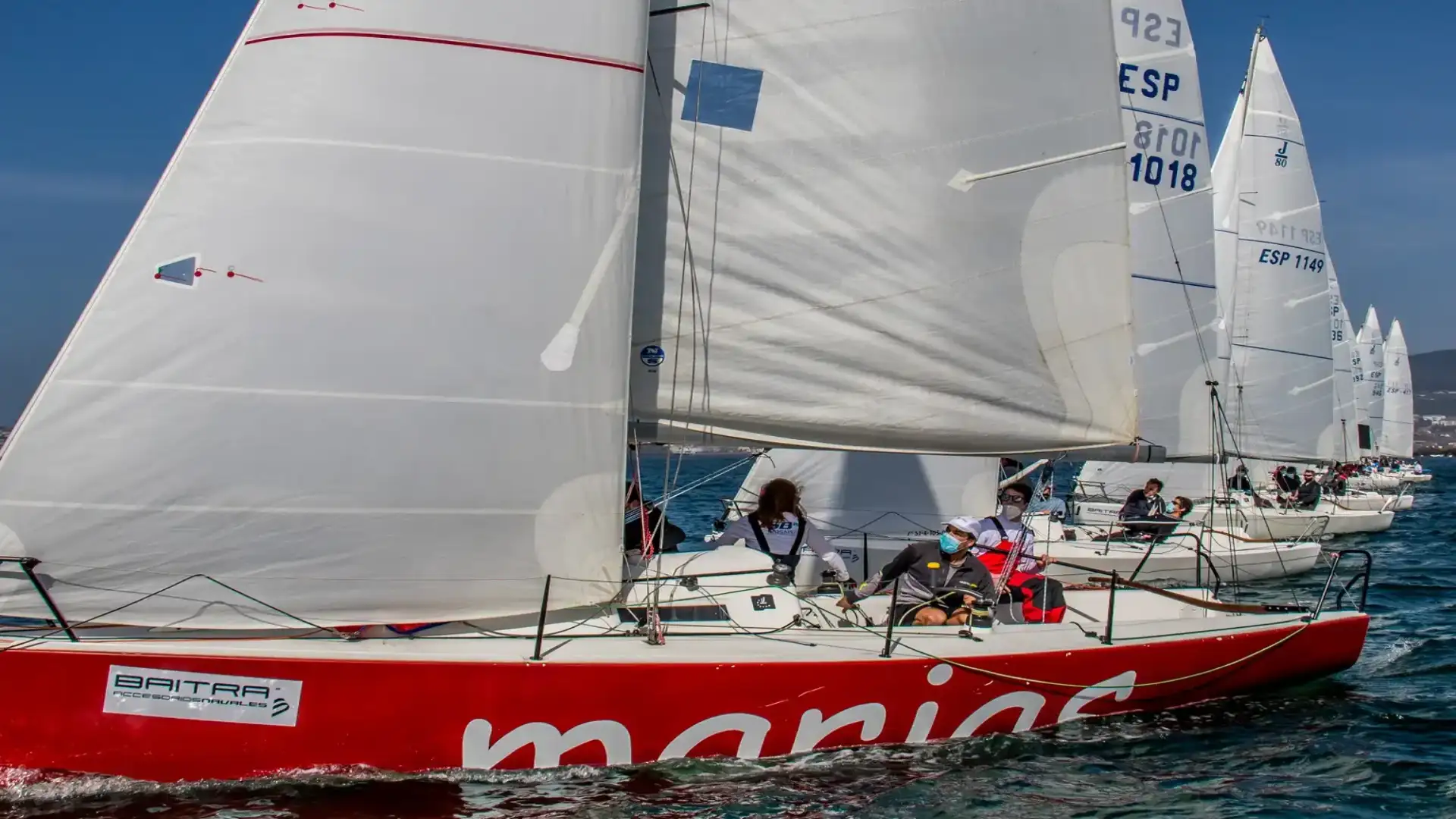 Il J80 Marías leader di The Winter League of Mount Real Yates Club