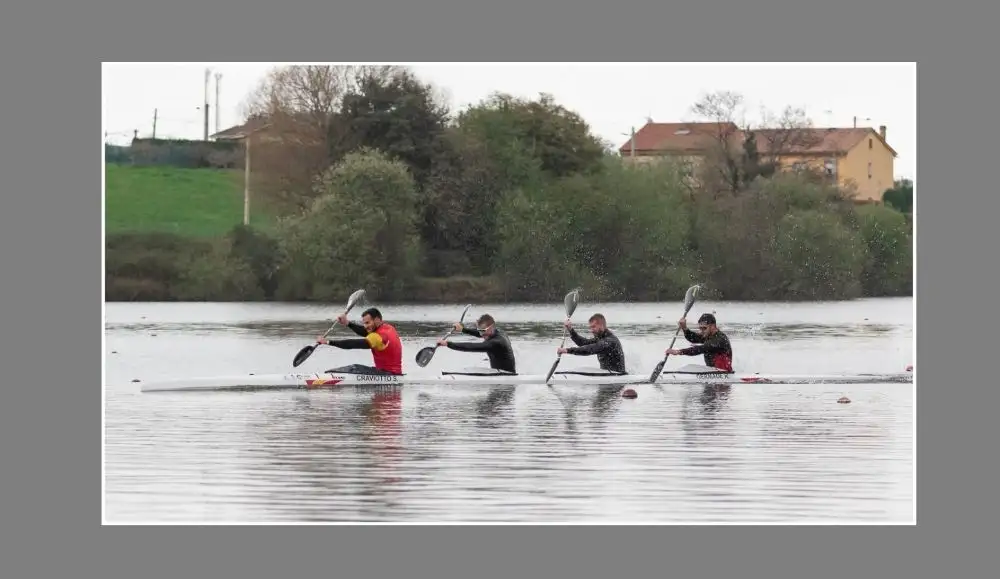 Cooper ya está en el selectivo de K4 para los Juegos, que se està celebrando en la pista asturiana de Trasona