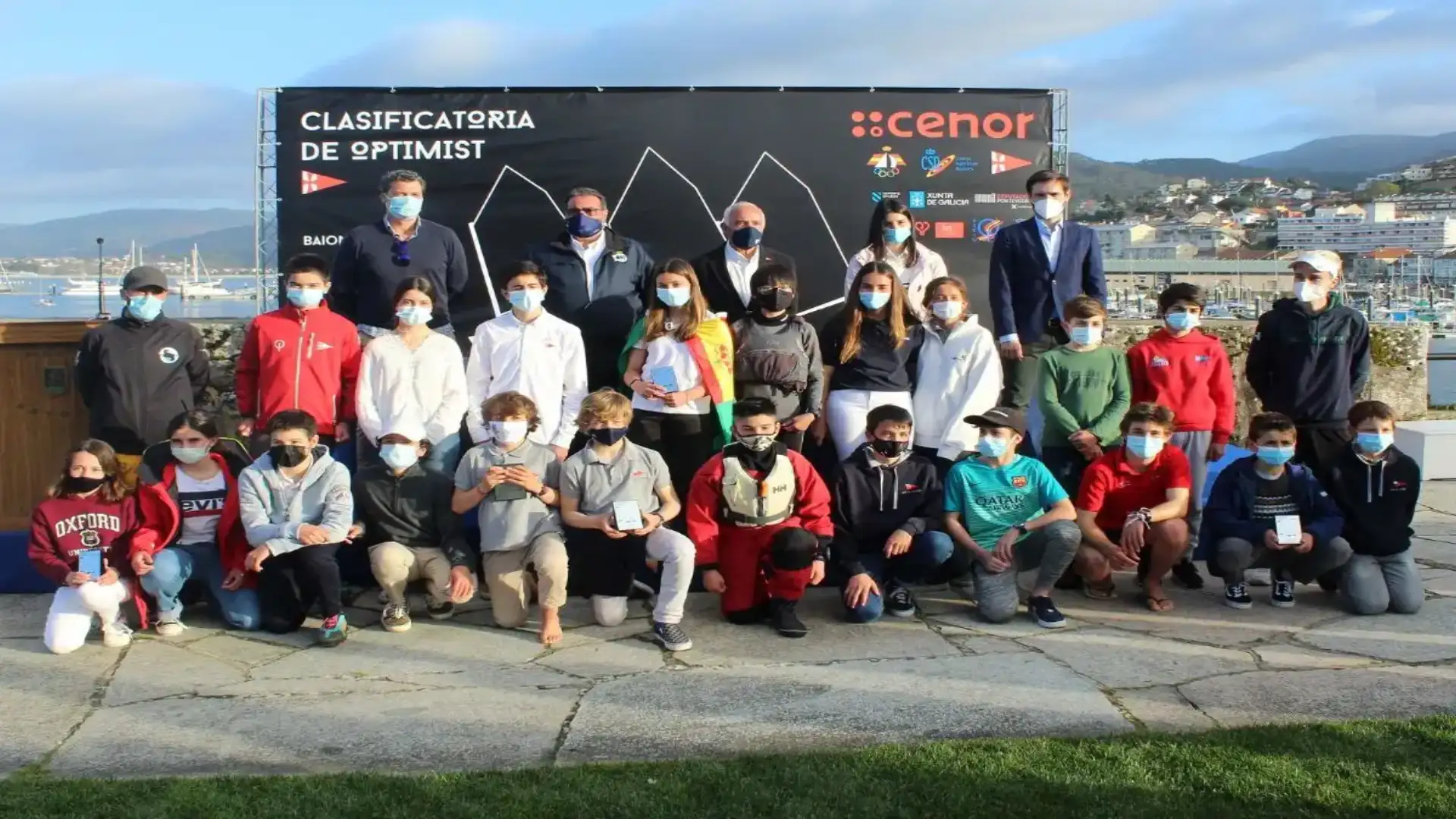 Per Javier García del Náutico de La Coruña il Censor Trophy of Optimist in Baiona