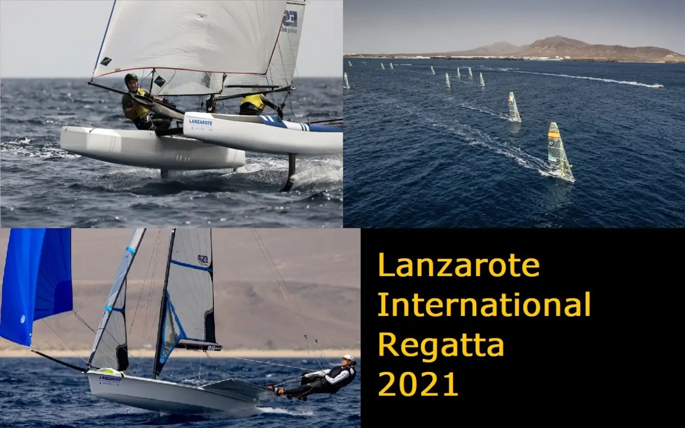 Tara Pacheco y Florian Trittel en Nacra 17 y Diego Botín y Iago López Marra en 49er se afianzan en sus puestos de líderes en la Lanzarote International Regatta... en Nacra 17 Tara Pacheco y Florian Trittel firman hoy un 1-1-2 que les confirma como grandes favoritos al triunfo... Diego Botín y Iago López-Marra en 49er siguen suman dos nuevos primeros y un segundo que amplía hasta 13 puntos su ventaja de líder (Fotos María Muíña)