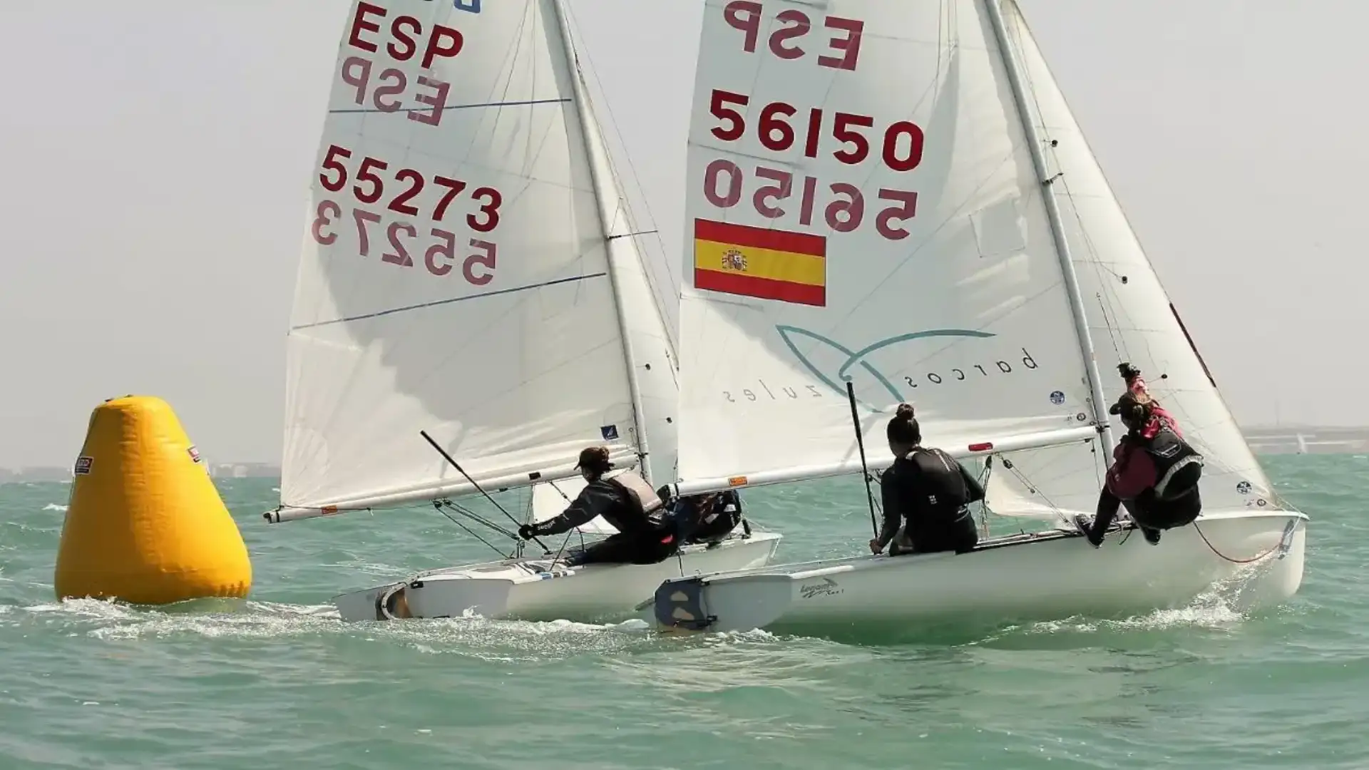 Copas de Andalucía de Patín a Vela e 420 nella baia di Cadiz