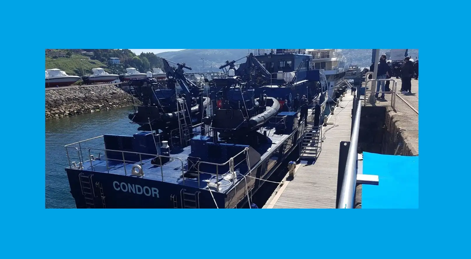 Rodman se ha encargado de la construcción. Un acto en Moaña ha servido para representar la entrega oficial y la incorporación del buque a la flota del Servicio de Vigilancia Aduanera, que pasa a estar formada por 47 embarcaciones