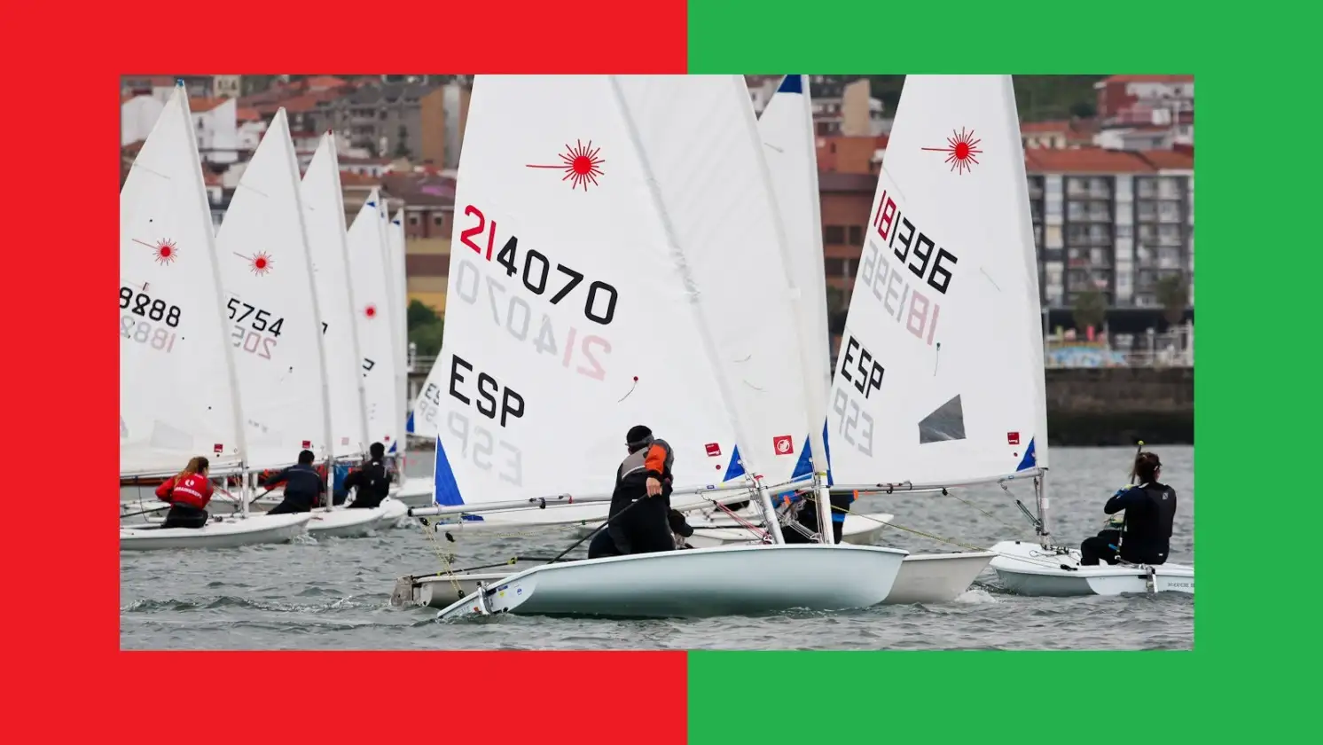 Pese a que los optimist no pudieron competir por la normativa deportiva para la Base en Euskadi por el Covid-19... el ambiente fue muy atractivo