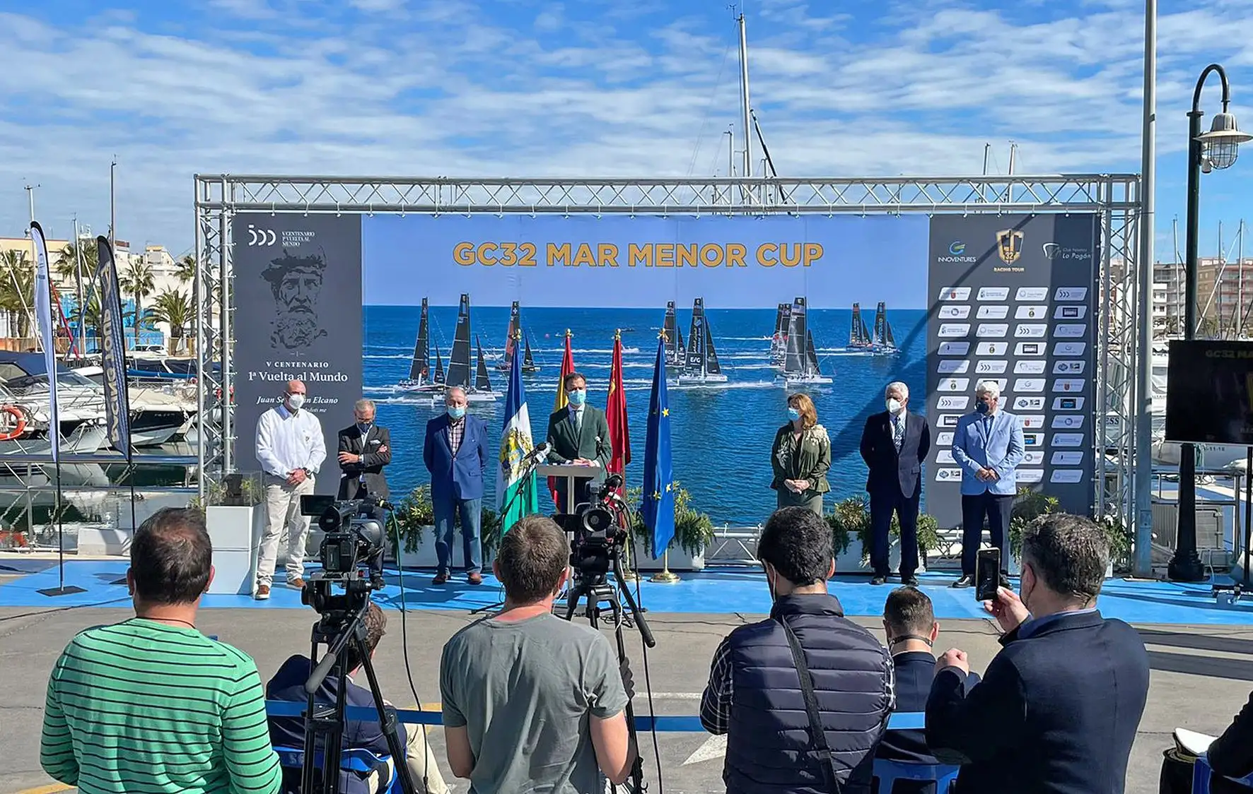 El Club Náutico Lo Pagán, en la localidad murciana de San Pedro del Pinatar, albergó la presentación de la Mar Menor GC32 Cup