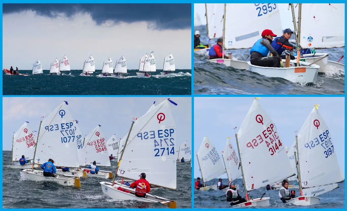 Roberto Aguilar y Marisa Vicens Alexandra en SUB16 y Sean Sadler y Blanca Ferrando en SUB13 llegan a la última jornada como líderes en la bahía de Hondarribia (Fotos Portas)