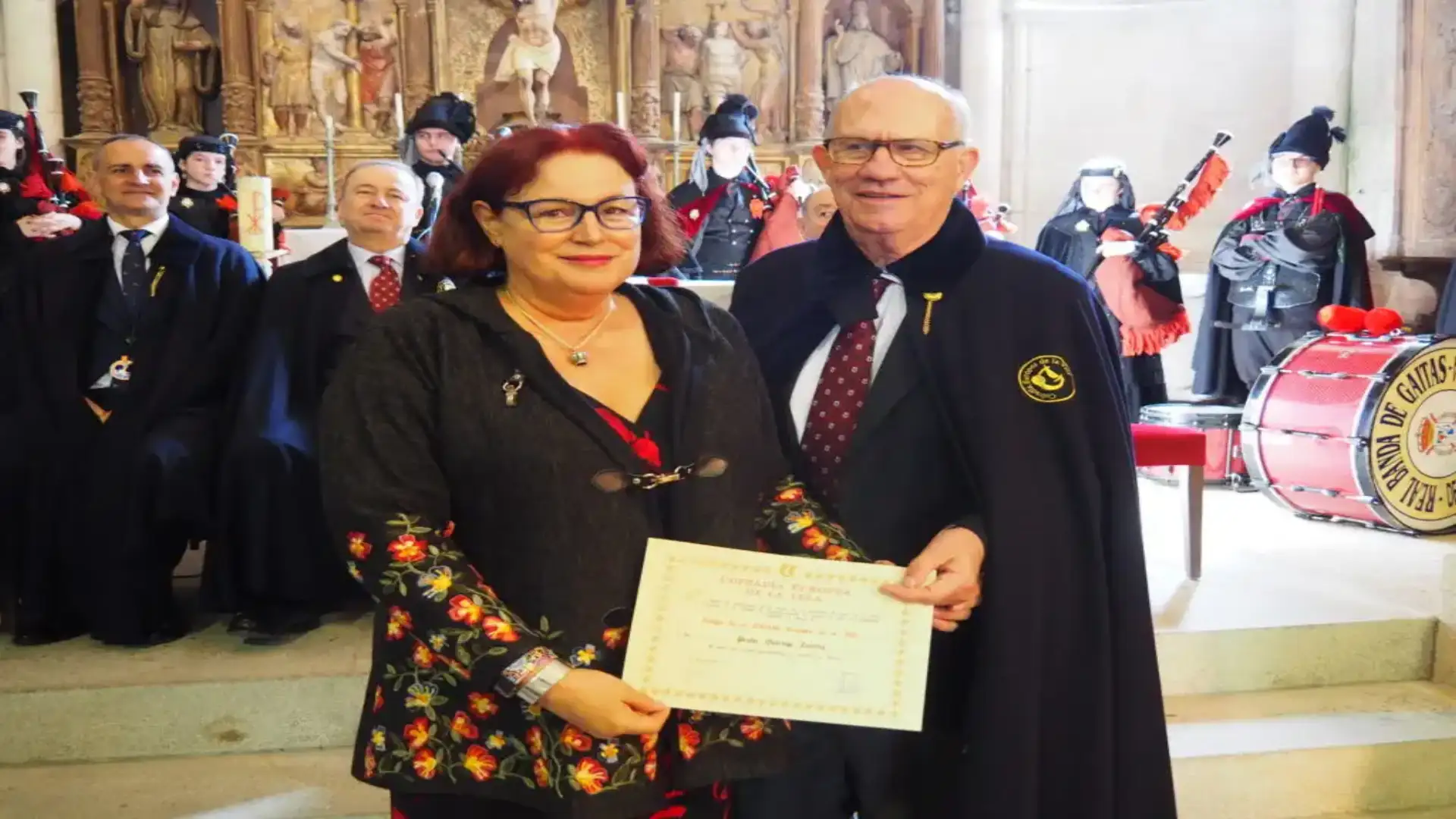 Il Presidente del Marittimo di Vigo, Zulema Prado, premiato dalla Fratellanza Europea