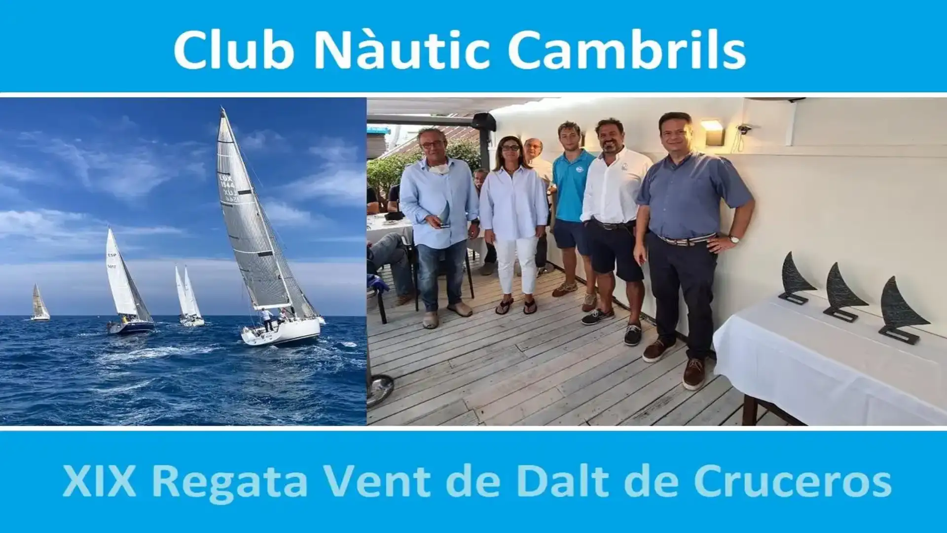 Seconda fila di Ramon Cañellas vincitore della Vent Regata di Dalt in Cambrils