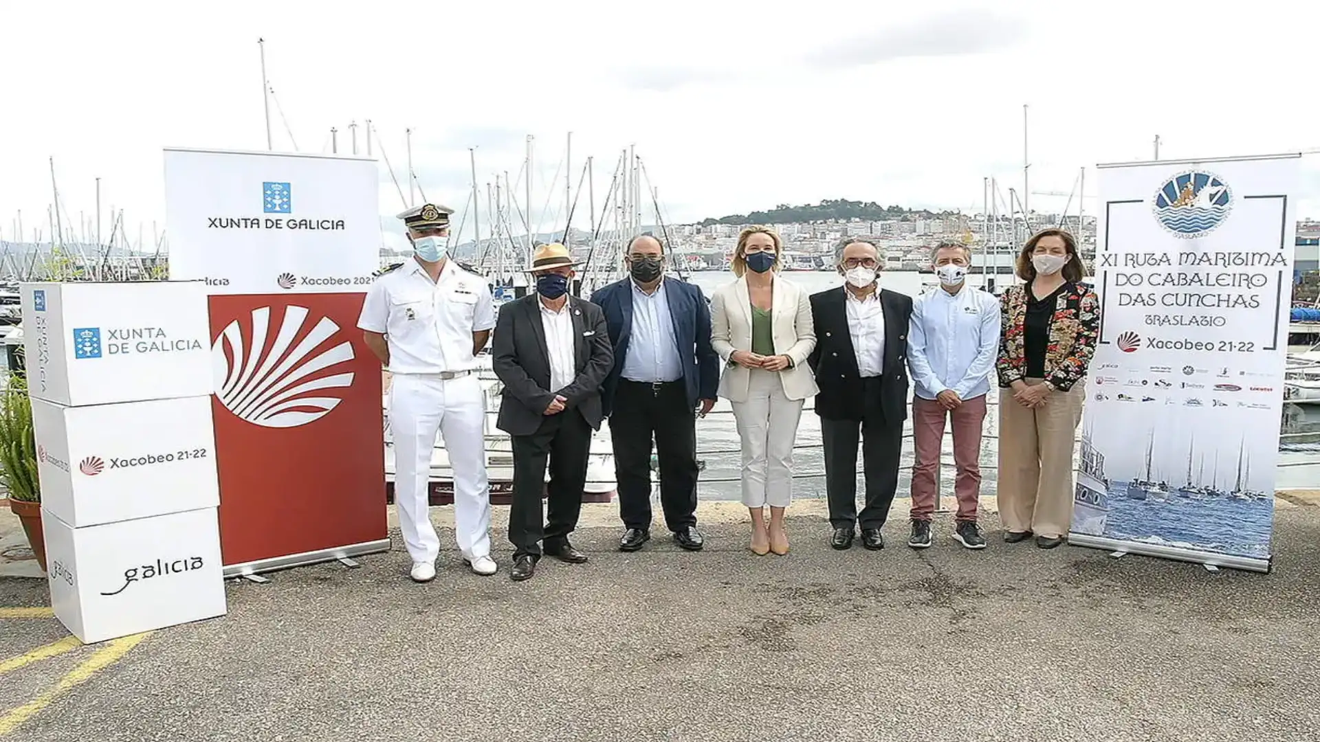 La Ruta Marítima do Cabaleiro das Cunchas formalizza il supporto dello Xacobeo 21.22