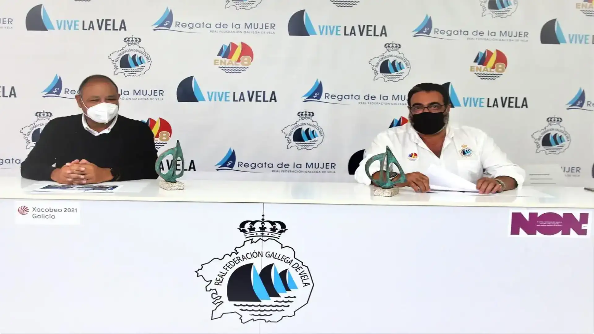 Galizia, Canarias, Catalogna, Asturias, Valencia e Portogallo alla fine della regata femminile