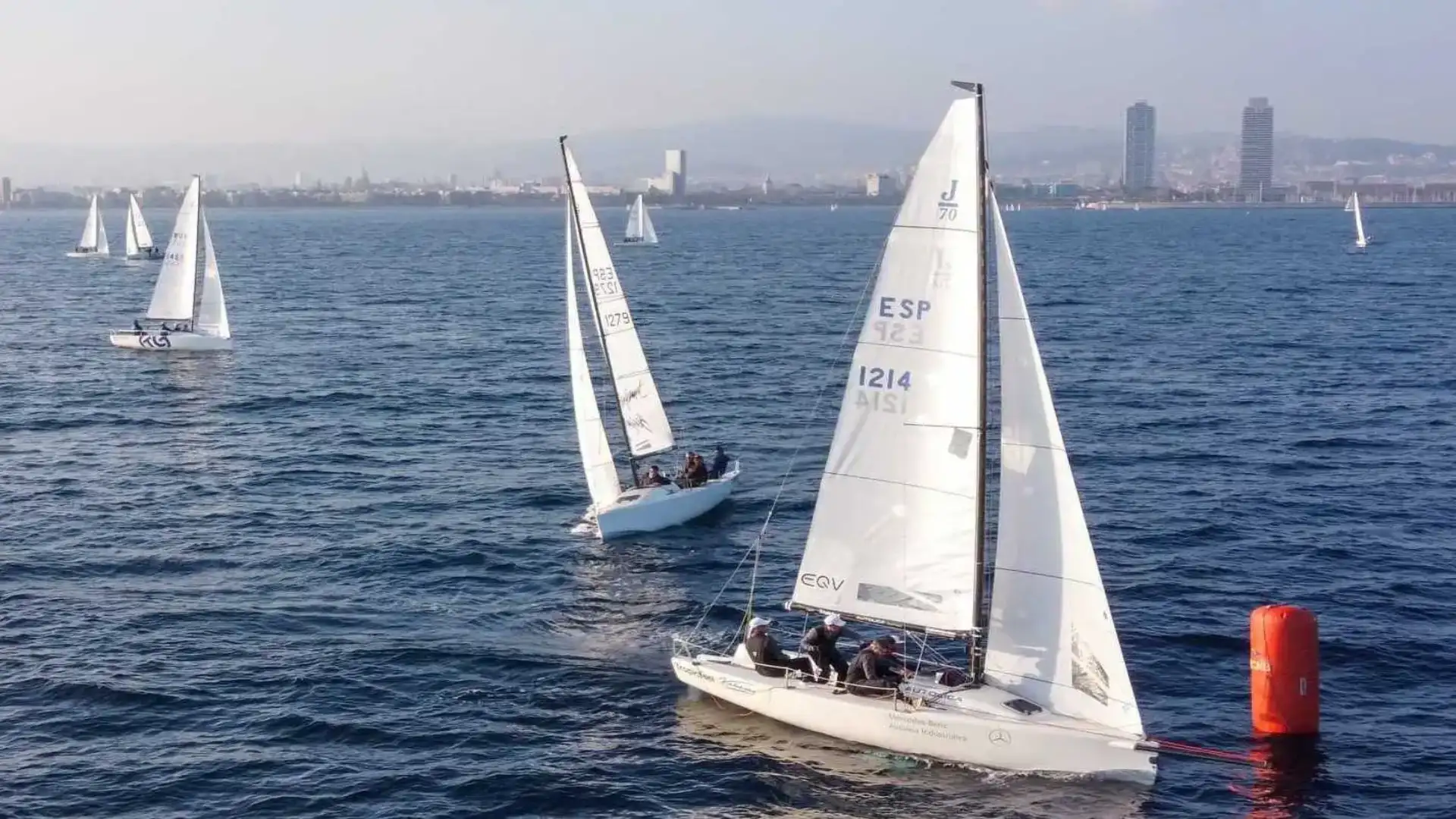 J70 da Spagna, Polonia, Russia e Inghilterra nell'inverno di Barcellona con un leader