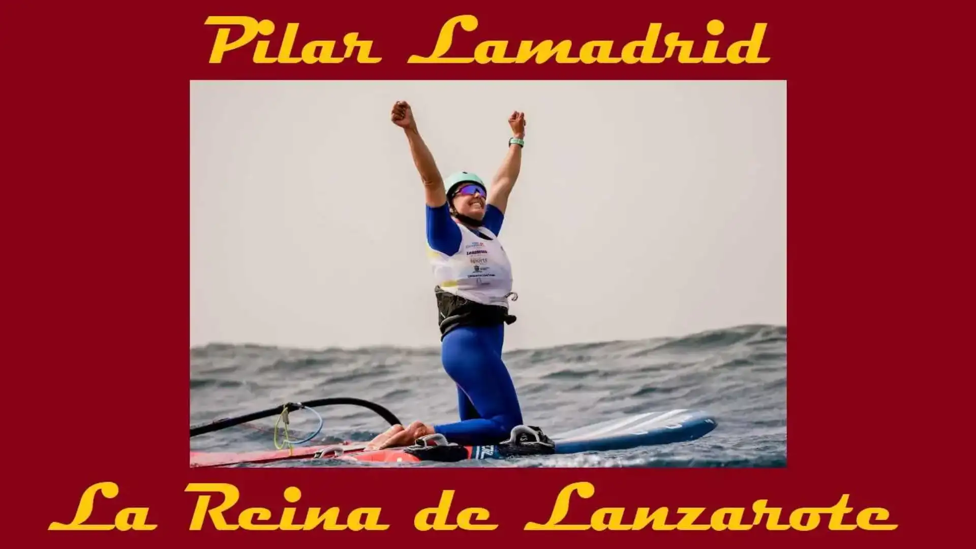 Pilar Lamadrid è incoronata a Lanzarote sulla prima citazione internazionale di iQFoil