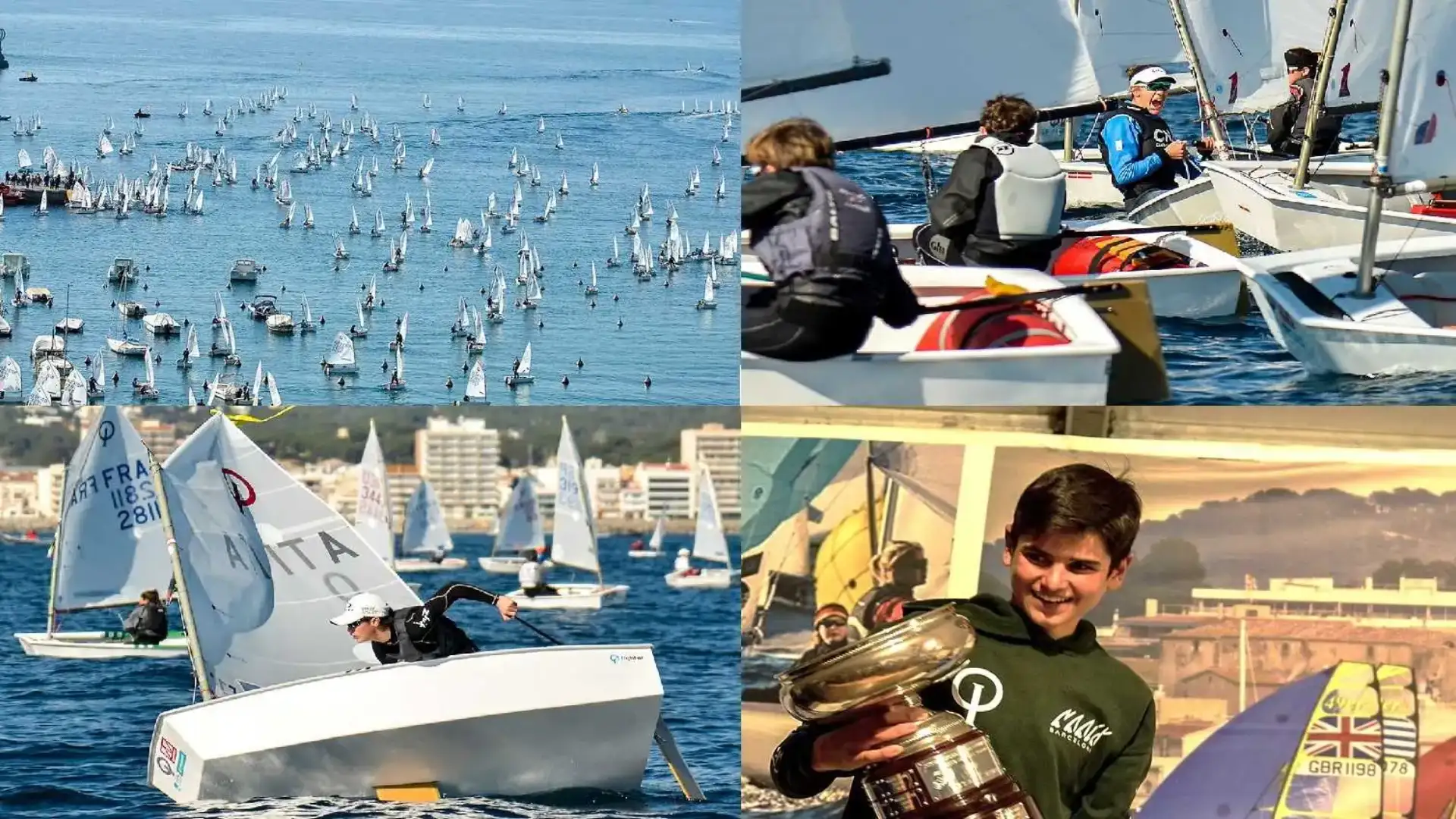 Daniel García de la Casa del Masnou vincitore del Palamós Internacional de Optimist