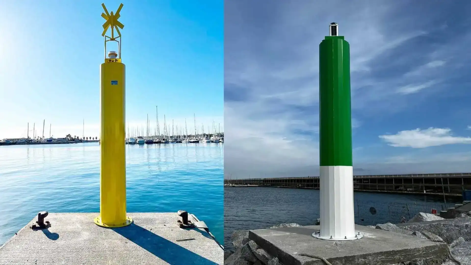 Almarin rinnova il faro di Vilanova, Arenys de Mar e Mataró