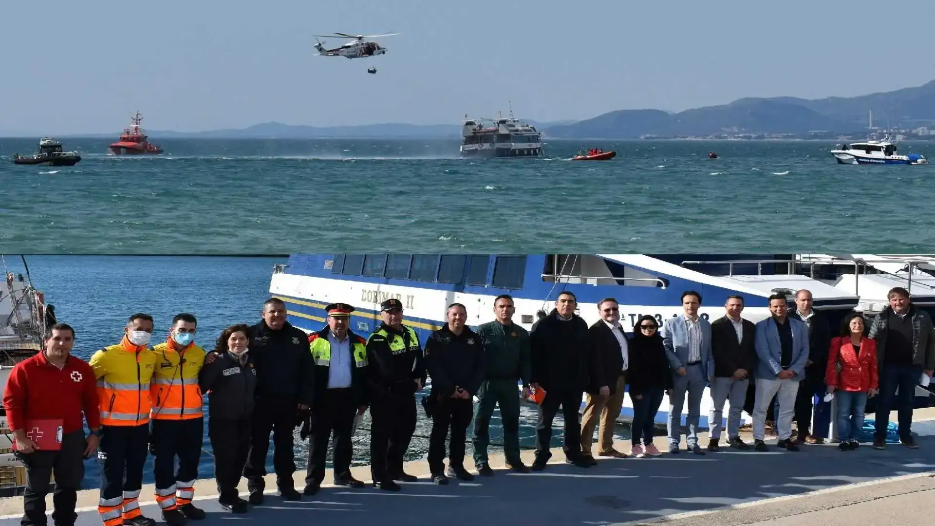 La Nüutic Cambrils collabora con i Capitani Marittimi in un trapano