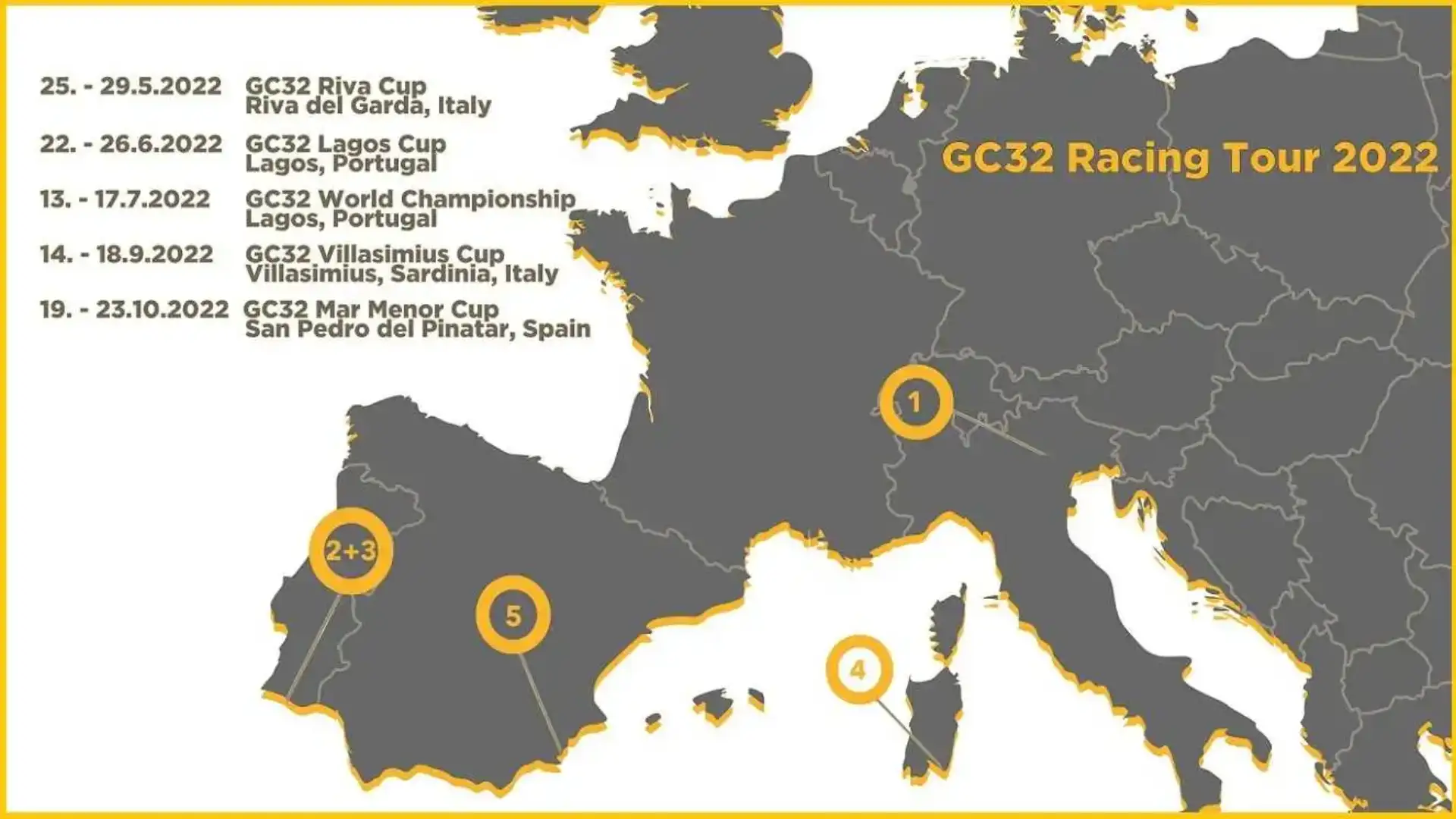 Il GC32 Racing Il tour torna al Mare Minore nel 2022