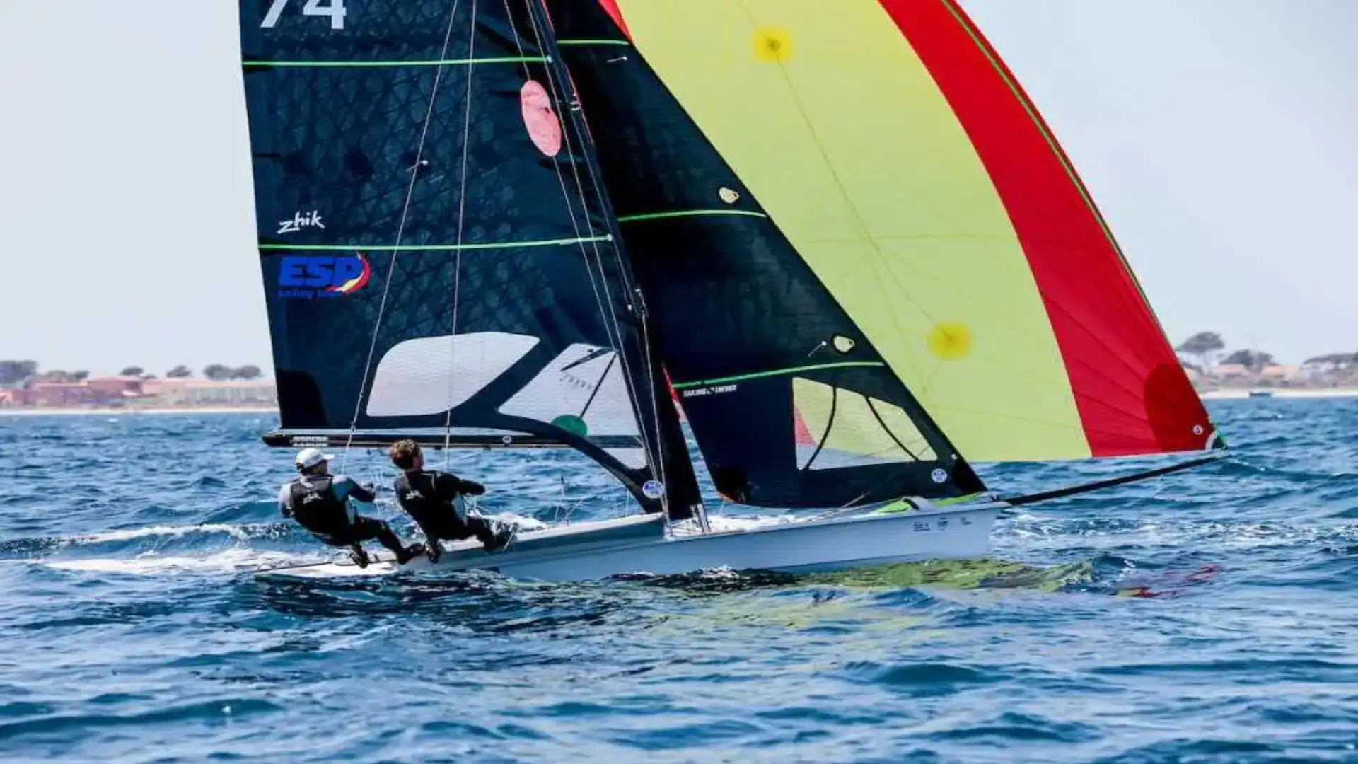 Camere Bottom-Trittel in 49er sulla Settimana olimpica di Hyeres