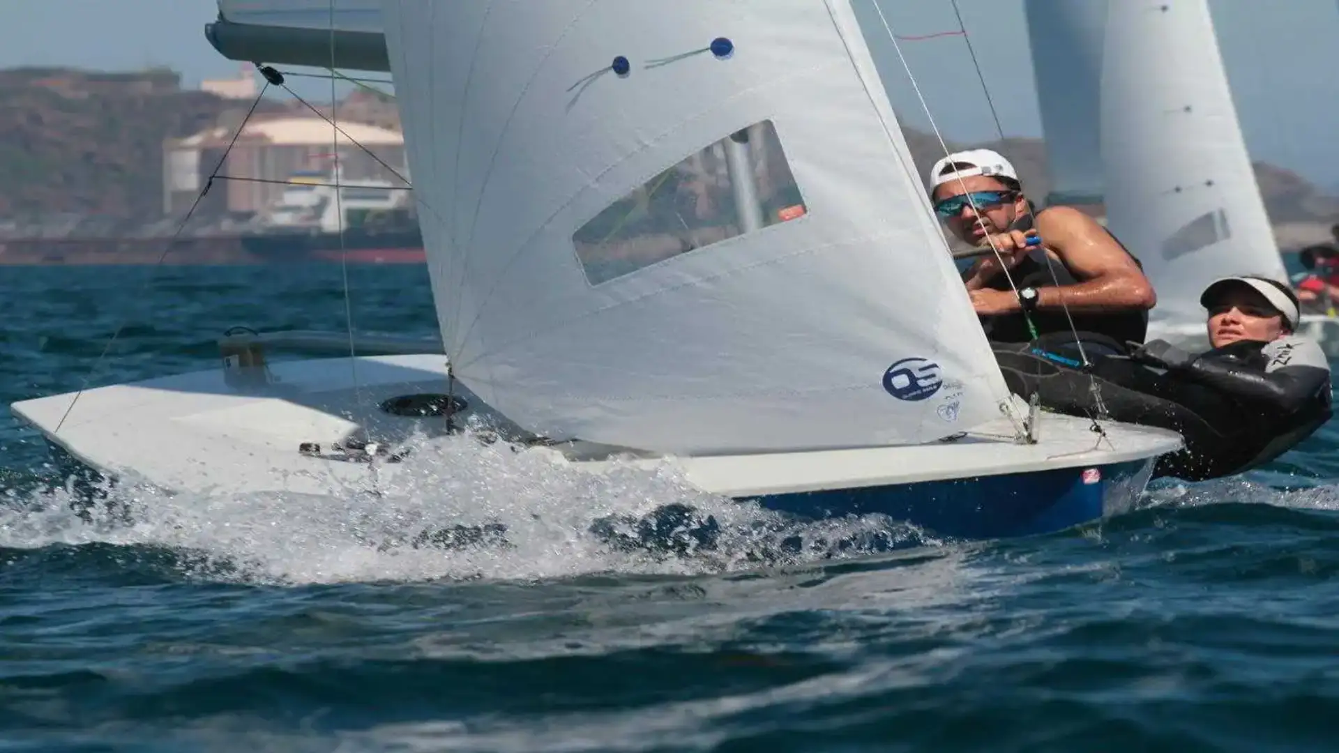 Jorge e Marta Tábara a Ferrol dell'ammiraglio Navas de Snipe