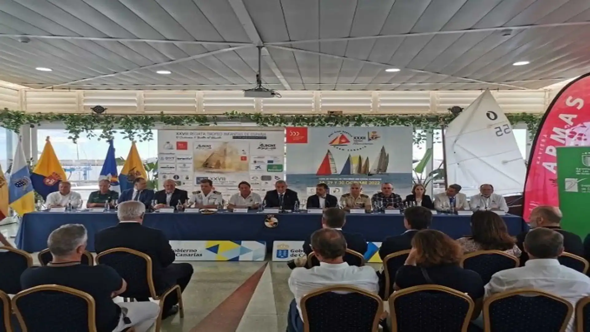 Il Trofeo Principessa delle Asturie di Crociere al palco della pesante candela canariana