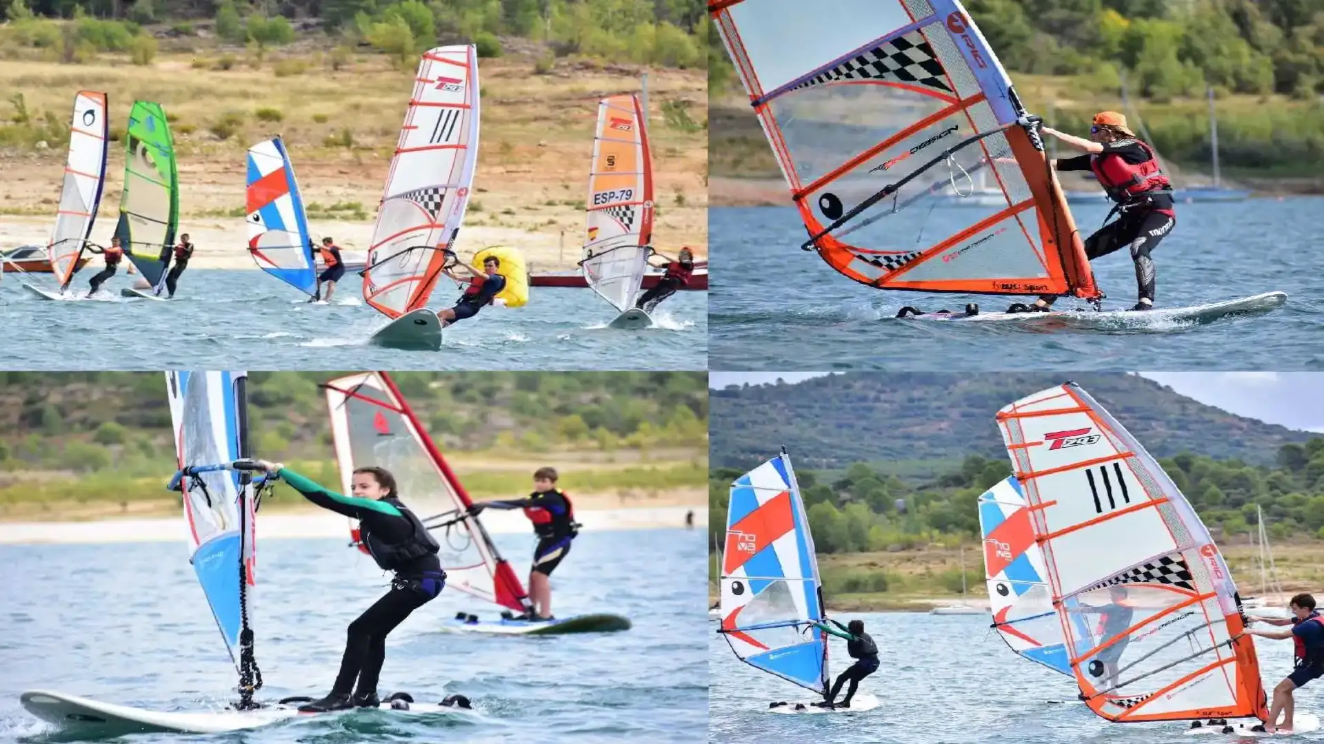 Attraente Windsurfing Clinica in Alocén per bambini, cadetti e giovani