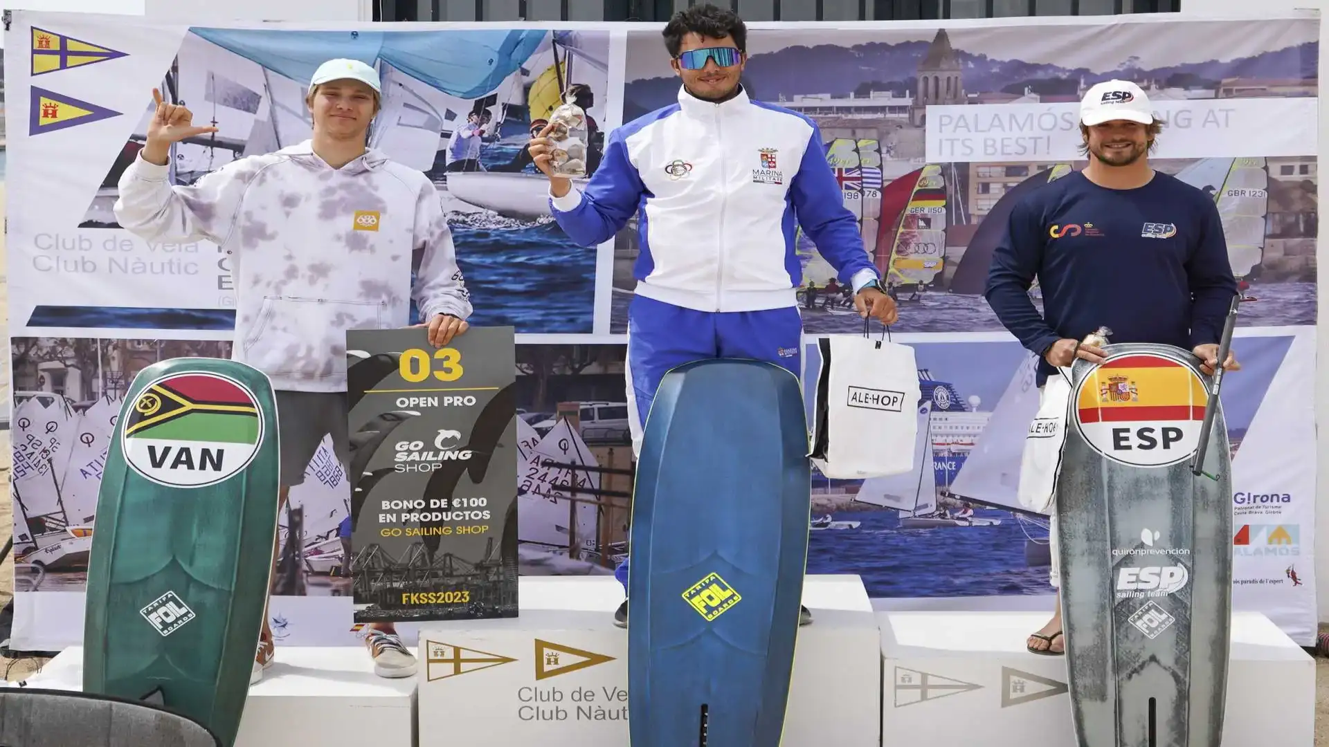 Lorenzo Boscheti a Palamós de las Go Sailing Shop FKSS 2023