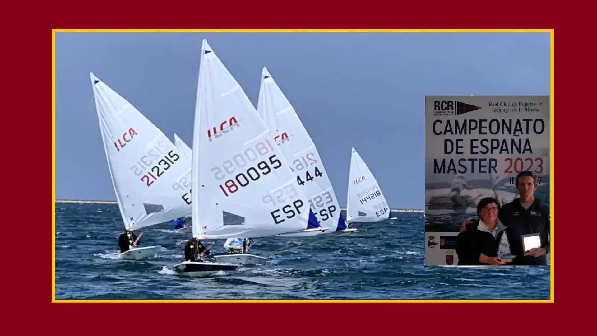 Martínez (ILCA7), Fernandez et Elena Sáez (ILCA6) champions d'Espagne Master