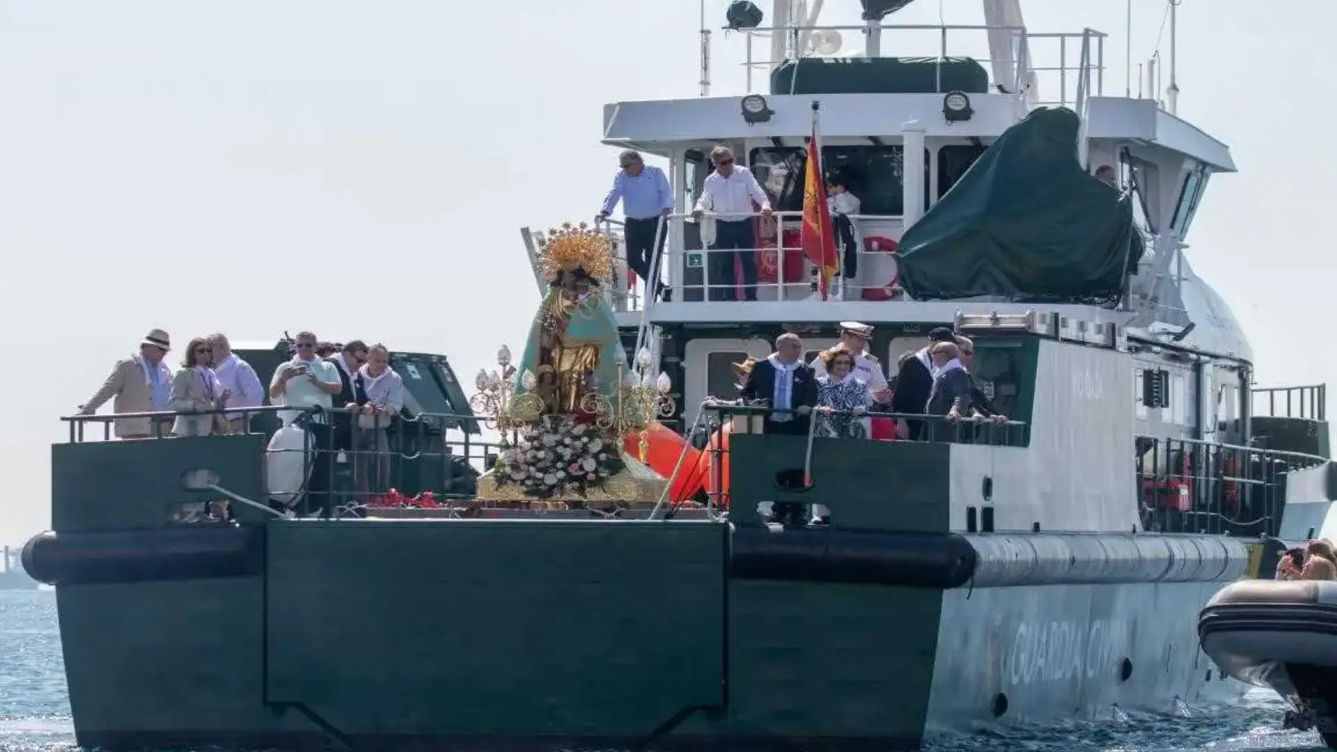 La Vergine Pellegrina partecipa all'offerta del Mare de Déu nel Nautico di Valencia