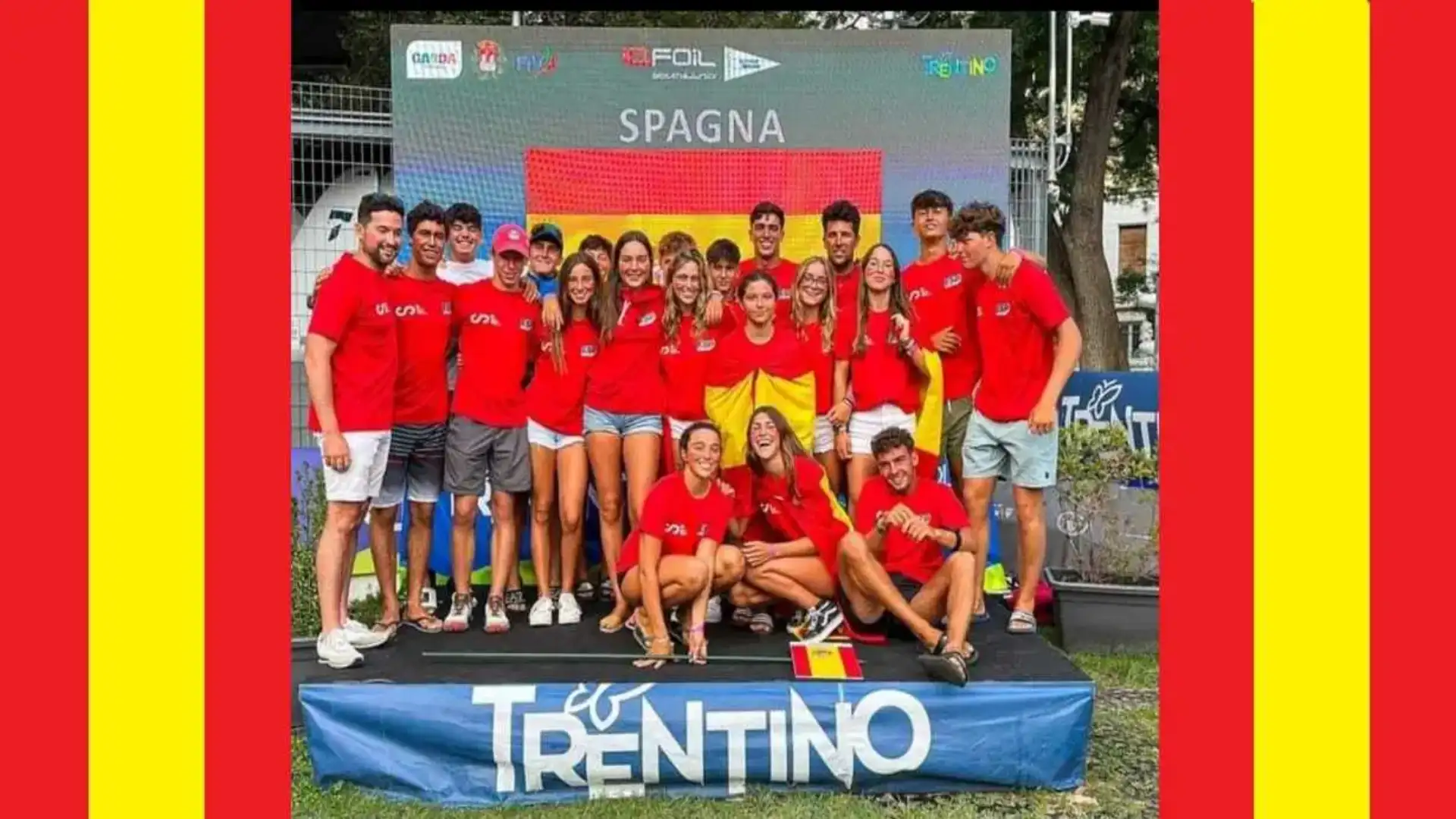 L'iQFoil rossastro nel Lago Gioventù Europeo di Garda Italiano